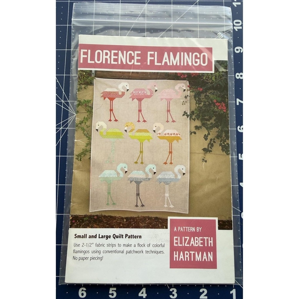 Florence Flamingo Small & Large Quilt Pattern By Elizabeth Hartman‎